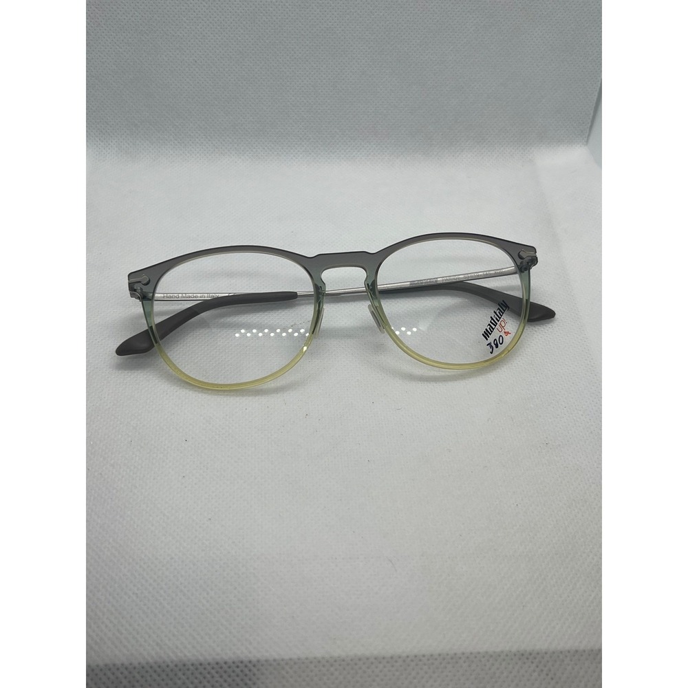 Mad In Italy Grey Yellow Gradient Round‎ Eyeglasses Frames